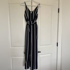 Black & White Stripped Jumpsuit